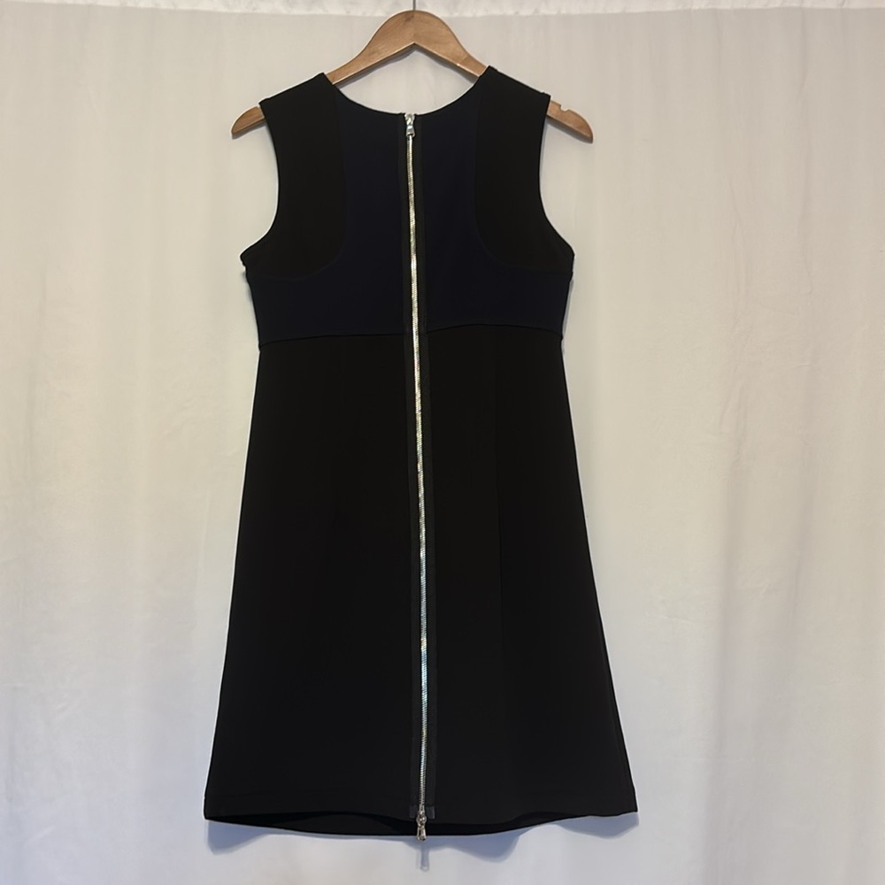 KF/KaufmanFranco Exposed Zipper Colorblock Sleeveless Dress Navy & Black size 6‎ - Picture 9 of 13